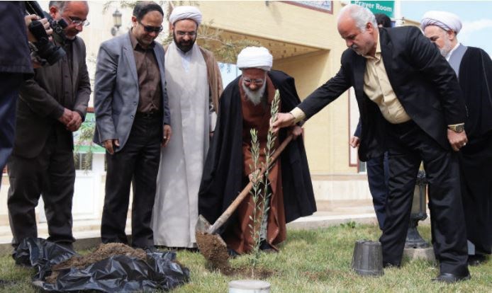 مردم در حال درختکاری 