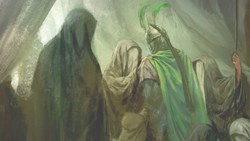 سفره‌ی غریبانه در حرم