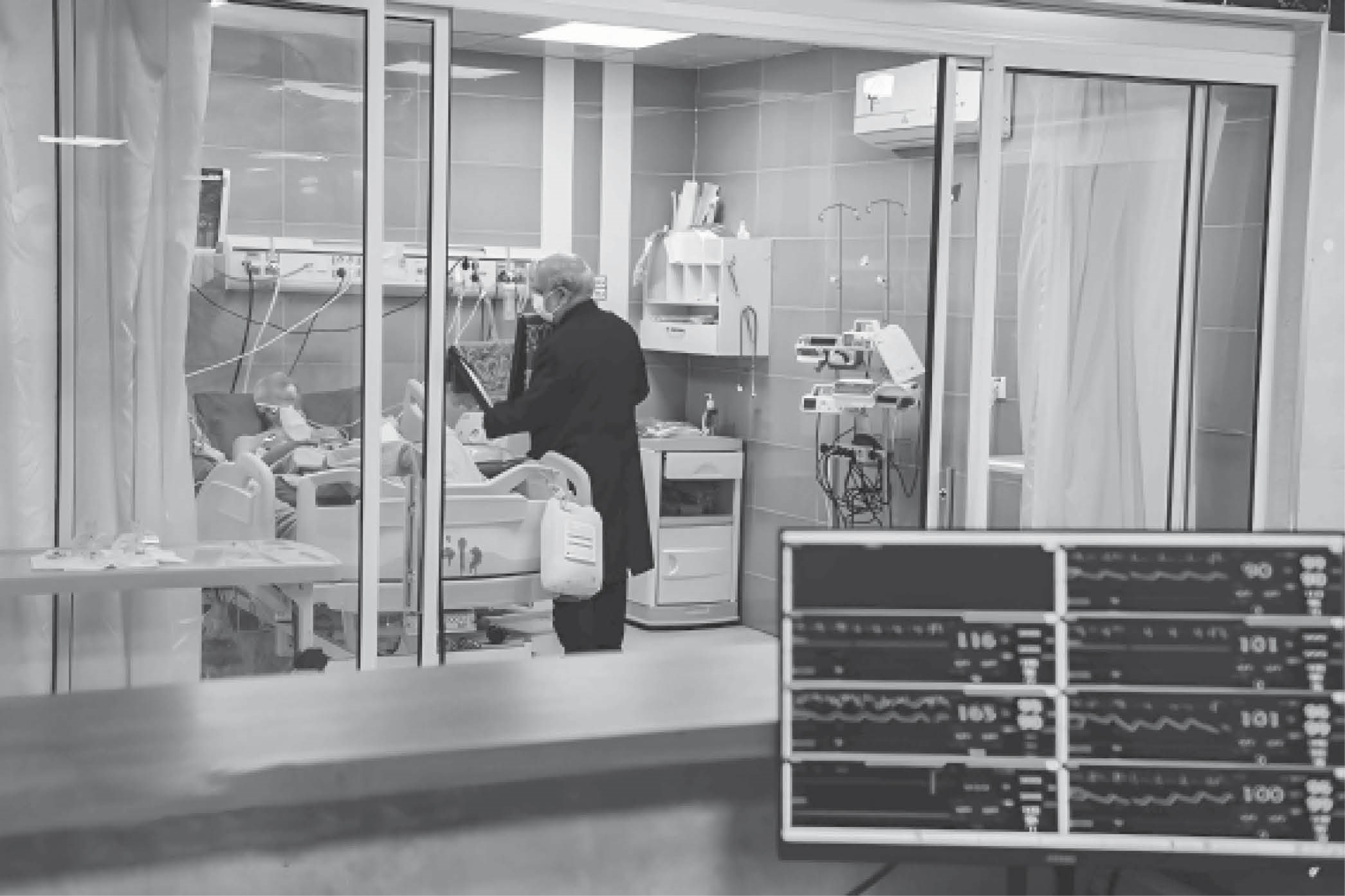 تصویری از یک اتاق بیمارستان 