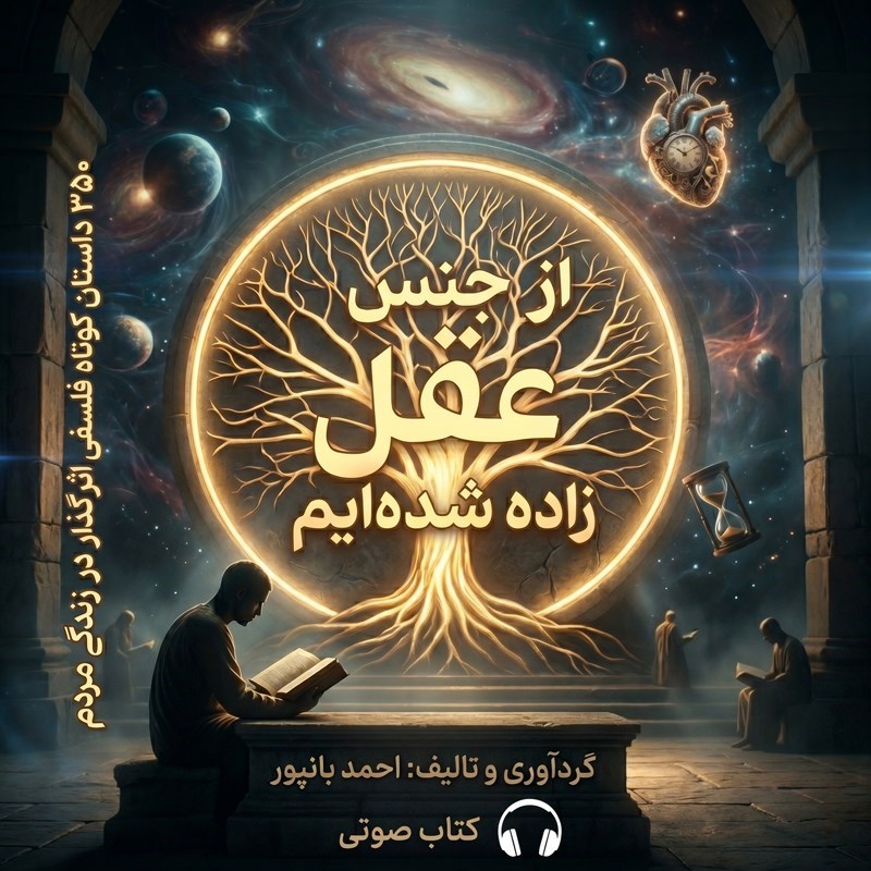 تصویر جلد کتاب صوتی از جنس عقل زاده شده ایم