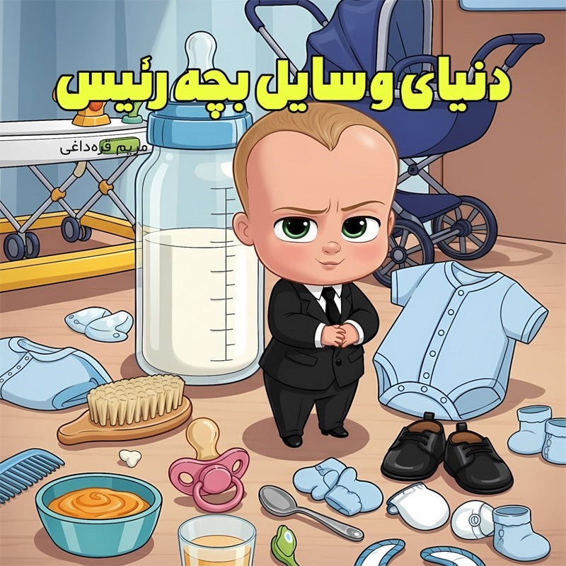 تصویر جلد کتاب صوتی دنیای وسایل بچه رئیس