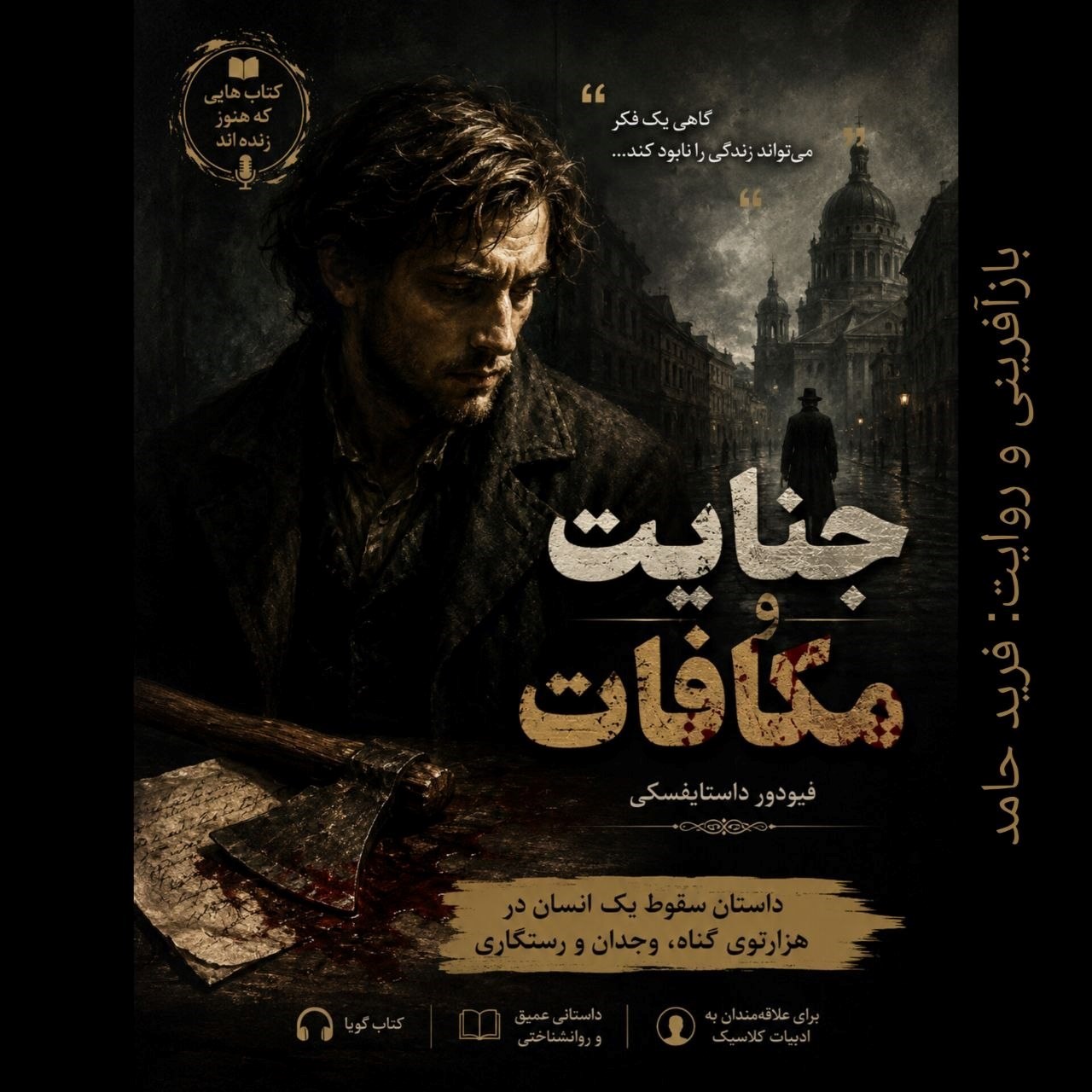 تصویر جلد کتاب صوتی جنایت و مکافات (کتاب هایی که هنوز زنده اند ـ جلد سوم)