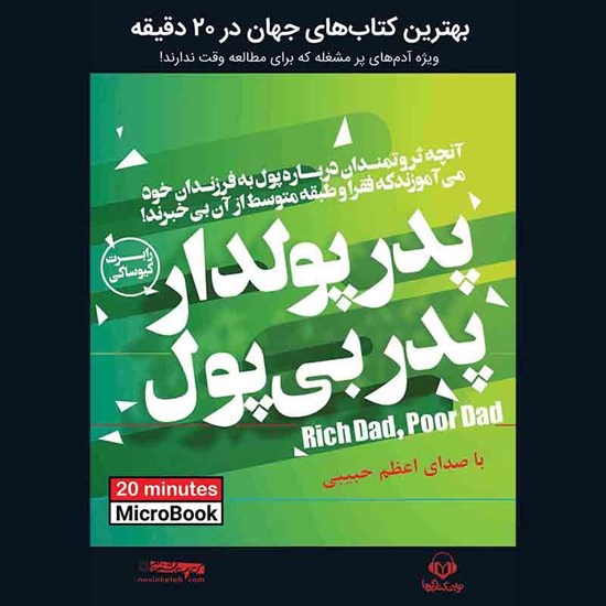 تصویر جلد کتاب صوتی پدر پولدار پدر بی‌ پول