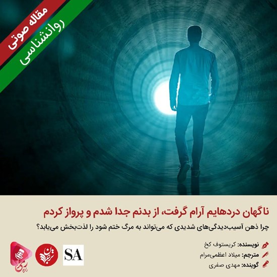 تصویر جلد کتاب صوتی ناگهان دردهایم آرام گرفت، از بدنم جدا شدم و پرواز کردم