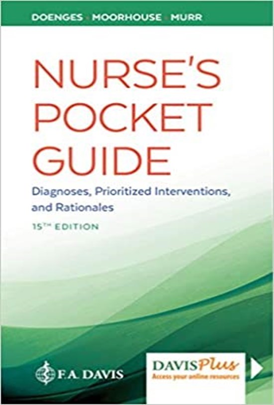 تصویر جلد کتاب Nurse's Pocket Guide: Diagnoses, Prioritized Interventions and Rationales Fifteenth Edition راهنمای جیبی پرستاران (زبان اصلی)