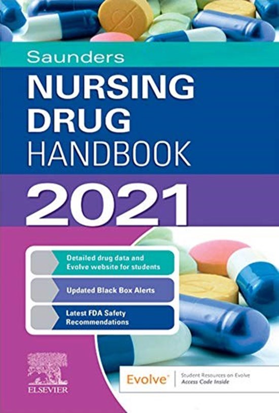 تصویر جلد کتاب Saunders Nursing Drug Handbook 2021 1st Edition دستنامه داروهای پرستاری ساندرز ۲۰۲۱ ویرایش اول (زبان اصلی)
