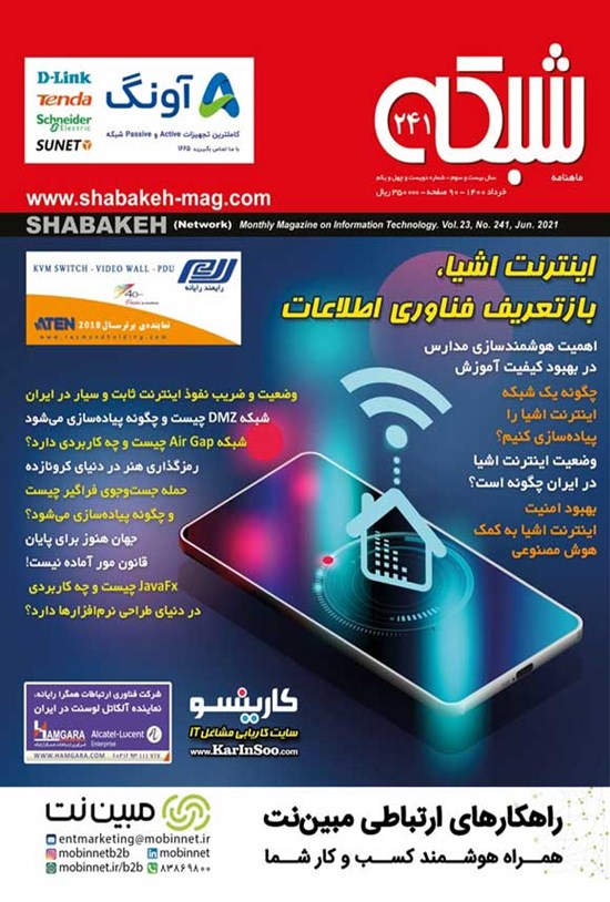 تصویر جلد کتاب ماهنامه شبکه ـ شماره ۲۴۱ ـ خرداد ۱۴۰۰