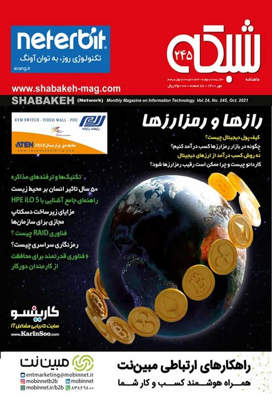 تصویر جلد کتاب ماهنامه شبکه ـ شماره ۲۴۵ ـ مهر ۱۴۰۰
