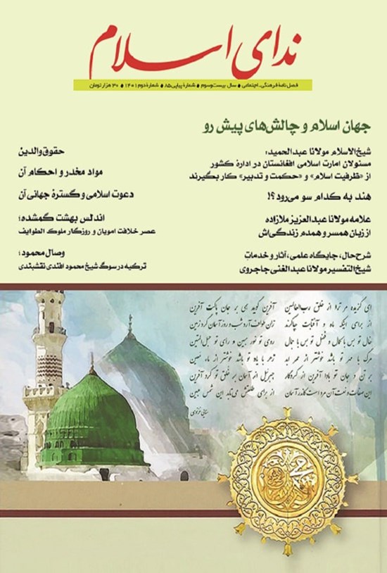 تصویر جلد کتاب فصلنامه ندای اسلام ـ شماره ۸۵ ـ تابستان ۱۴۰۱