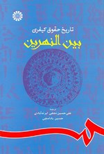 تصویر جلد کتاب تاریخ حقوق کیفری بین النهرین