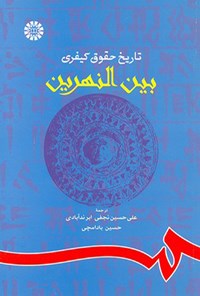تصویر جلد کتاب تاریخ حقوق کیفری بین النهرین