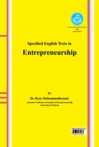 کتاب Specified English Texts in Entrepreneurship اثر رضا محمدکاظمی