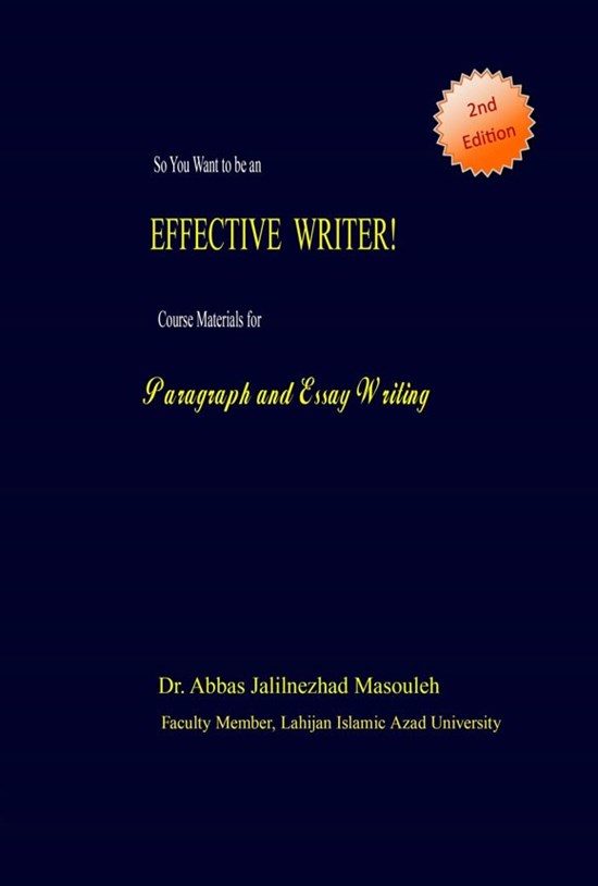 تصویر جلد کتاب !So You Want to be an Effective Writer