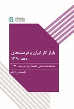 تصویر جلد کتاب بازار کار ایران و فرصت های دهه ۱۳۹۰
