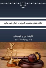 تصویر جلد کتاب نکات حقوقی مختصری که باید در زندگی خود بدانید