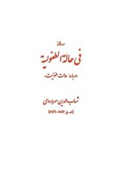 تصویر جلد کتاب رساله فی حاله الطفولیه