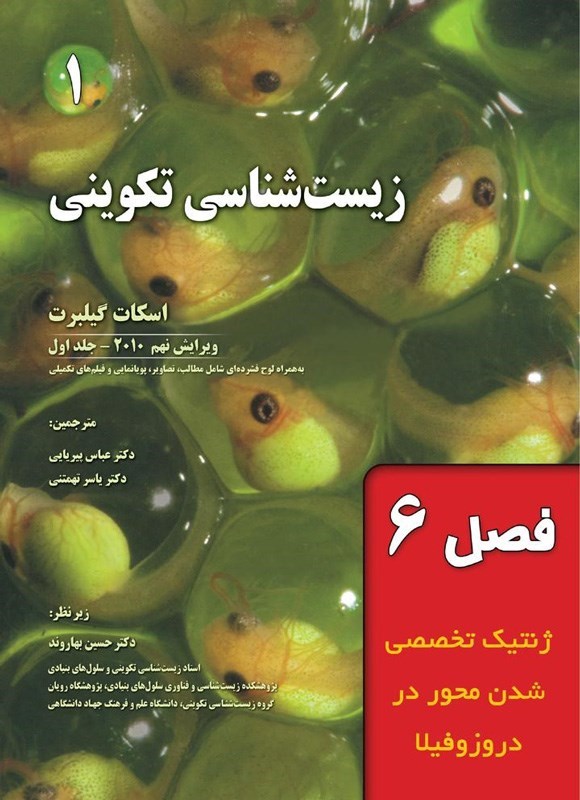 تصویر جلد کتاب زیست شناسی تکوینی گیلبرت؛ جلد اول (فصل ششم، ژنتیک تخصصی شدن محور در دروزوفیلا)