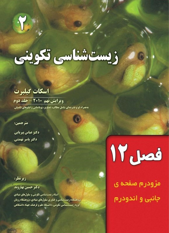 تصویر جلد کتاب زیست شناسی تکوینی گیلبرت؛ جلد دوم (فصل دوازدهم، مزودرم صفحه جانبی و اندودرم)