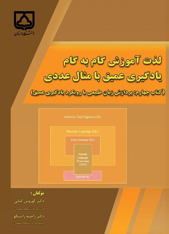 تصویر جلد کتاب لذت آموزش گام به گام یادگیری عمیق با مثال عددی (کتاب چهارم)
