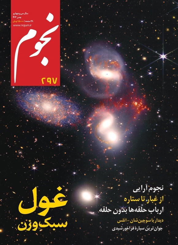 تصویر جلد کتاب ماهنامه نجوم ـ شماره ۲۹۷ ـ بهمن ماه ۱۴۰۳