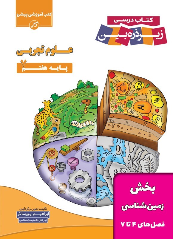 تصویر جلد کتاب کتاب درسی زیر ذره بین؛ علوم تجربی پایه هفتم (بخش زمین شناسی، فصل های ۴ تا ۷)