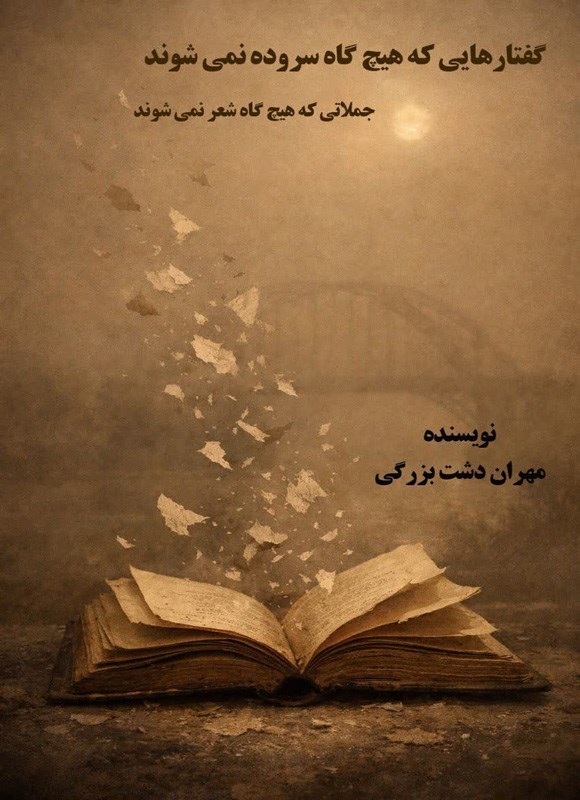 تصویر جلد کتاب گفتارهایی که هیچ گاه سروده نمی شوند