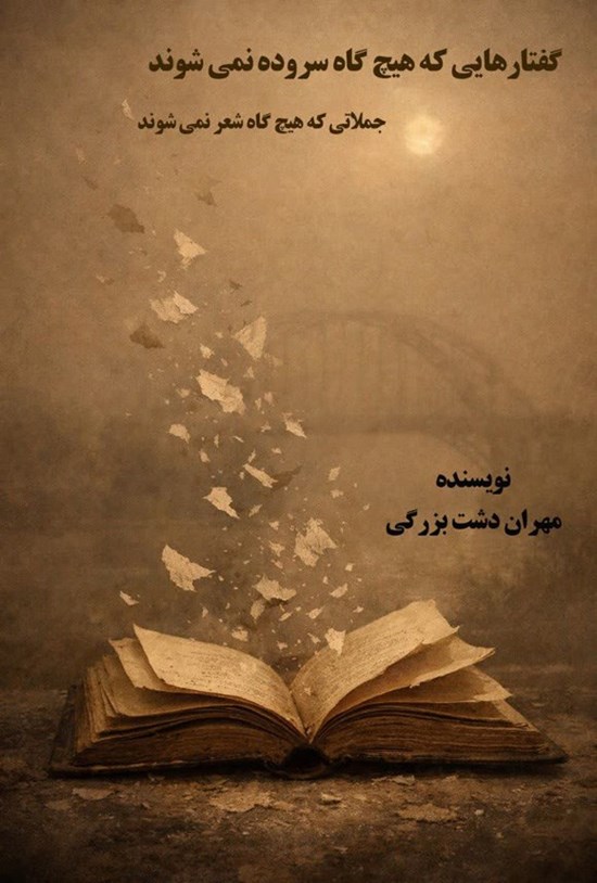 تصویر جلد کتاب گفتارهایی که هیچ گاه سروده نمی شوند