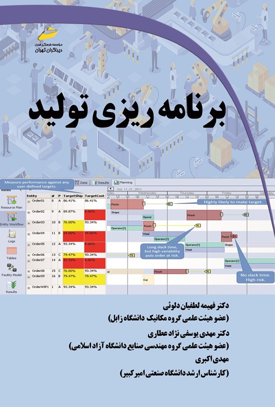تصویر جلد کتاب برنامه ریزی تولید