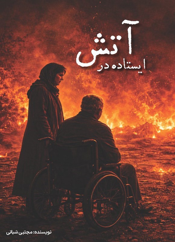 تصویر جلد کتاب ایستاده در آتش
