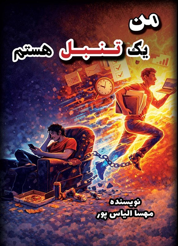 تصویر جلد کتاب من یک تنبل هستم