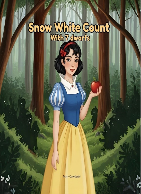 تصویر جلد کتاب Snow White Count With 7 Dwarfs