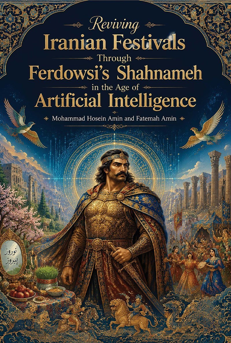 تصویر جلد کتاب Reviving Iranian Festivals Through Ferdowsi’s Shahnameh in the Age of Artificial Intelligence