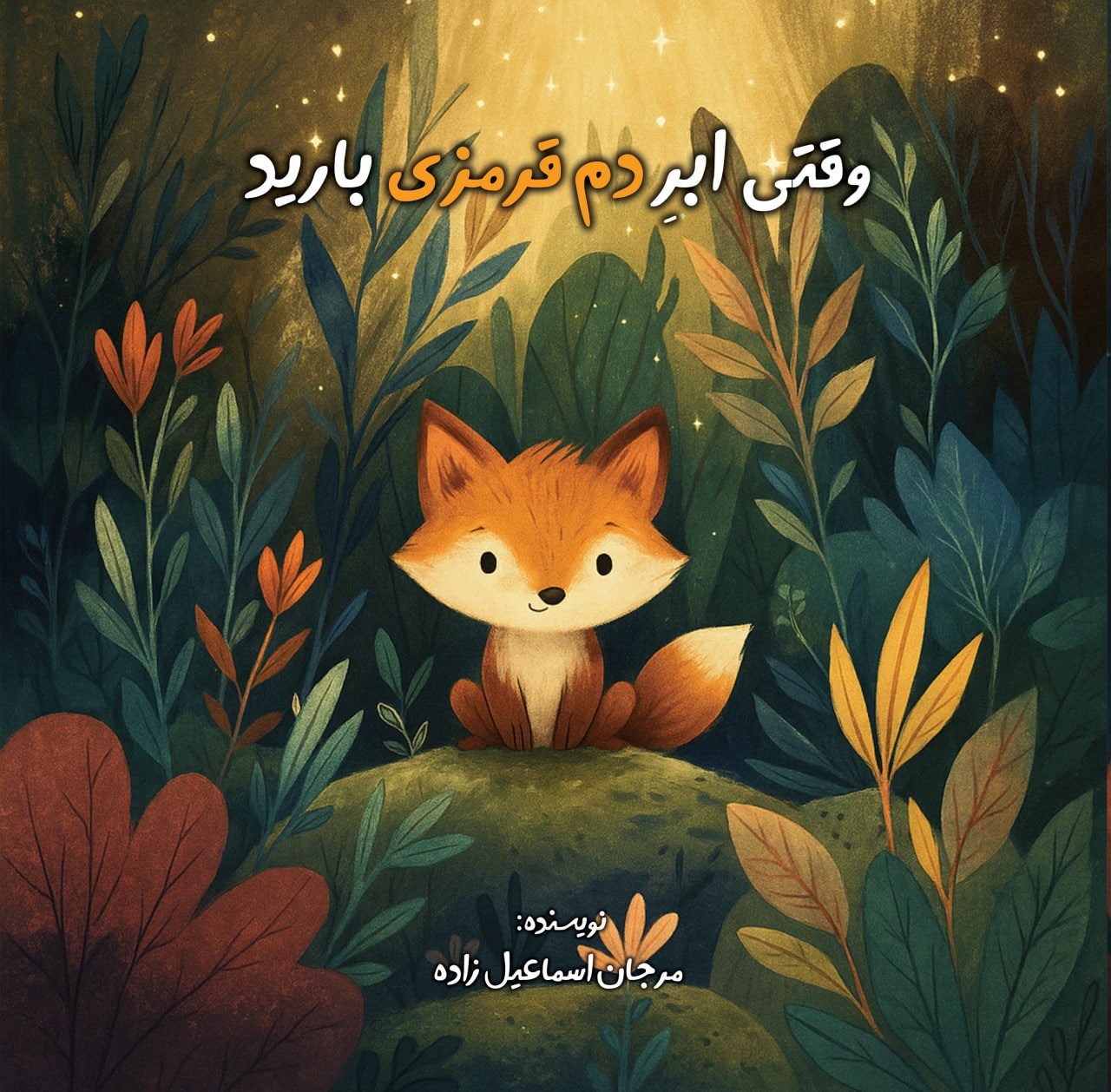 تصویر جلد کتاب وقتی ابر دم‌ قرمزی بارید
