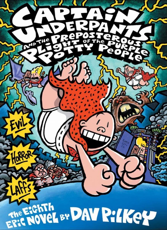 تصویر جلد کتاب Captain Underpants and the Preposterous Plight of the Purple Potty People