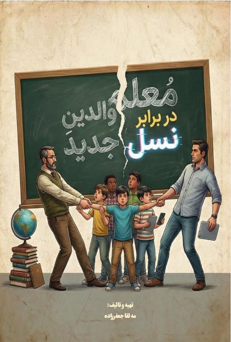 تصویر جلد کتاب معلم در برابر والدین نسل جدید