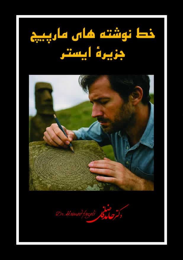 تصویر جلد کتاب خط نوشته های مارپیچ جزیره ایستر