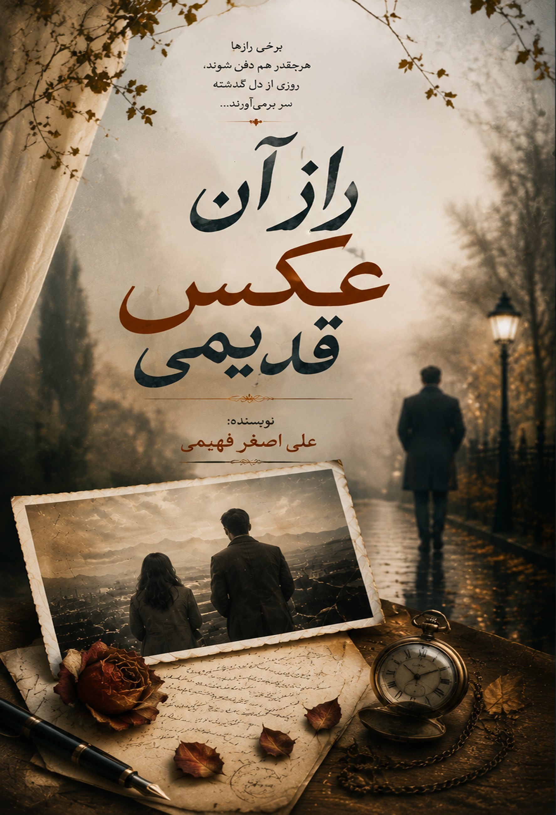 تصویر جلد کتاب راز آن عکس قدیمی