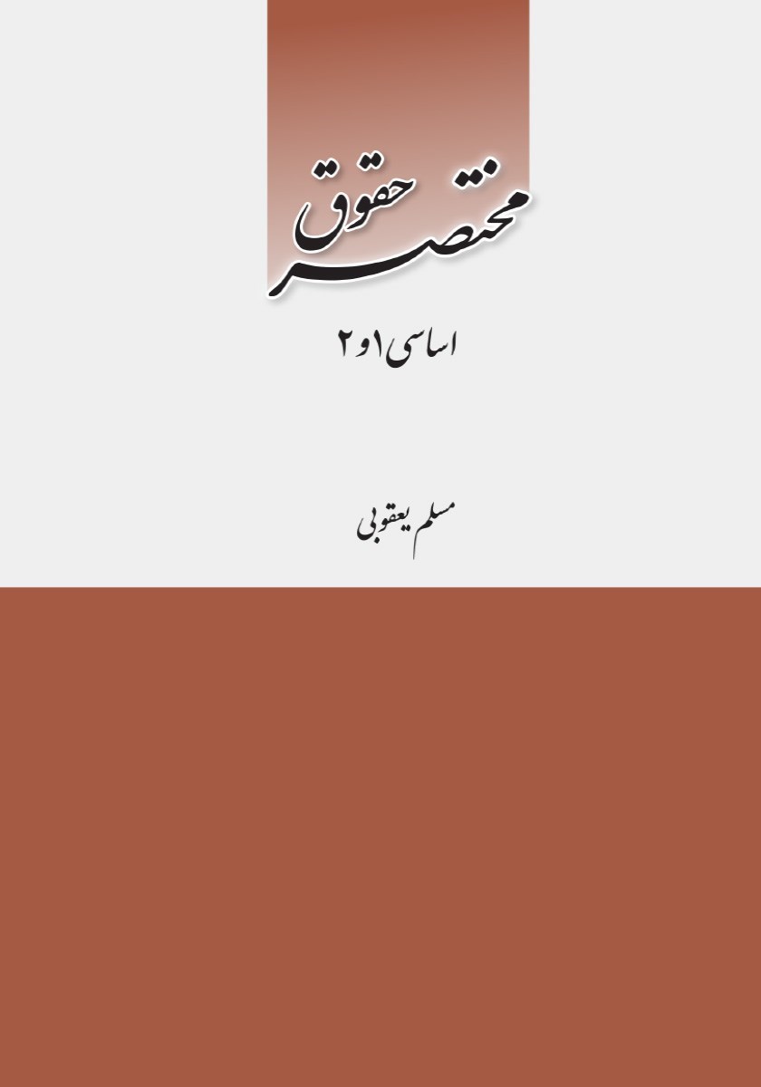 تصویر جلد کتاب مختصر حقوق اساسی ۱ و ۲