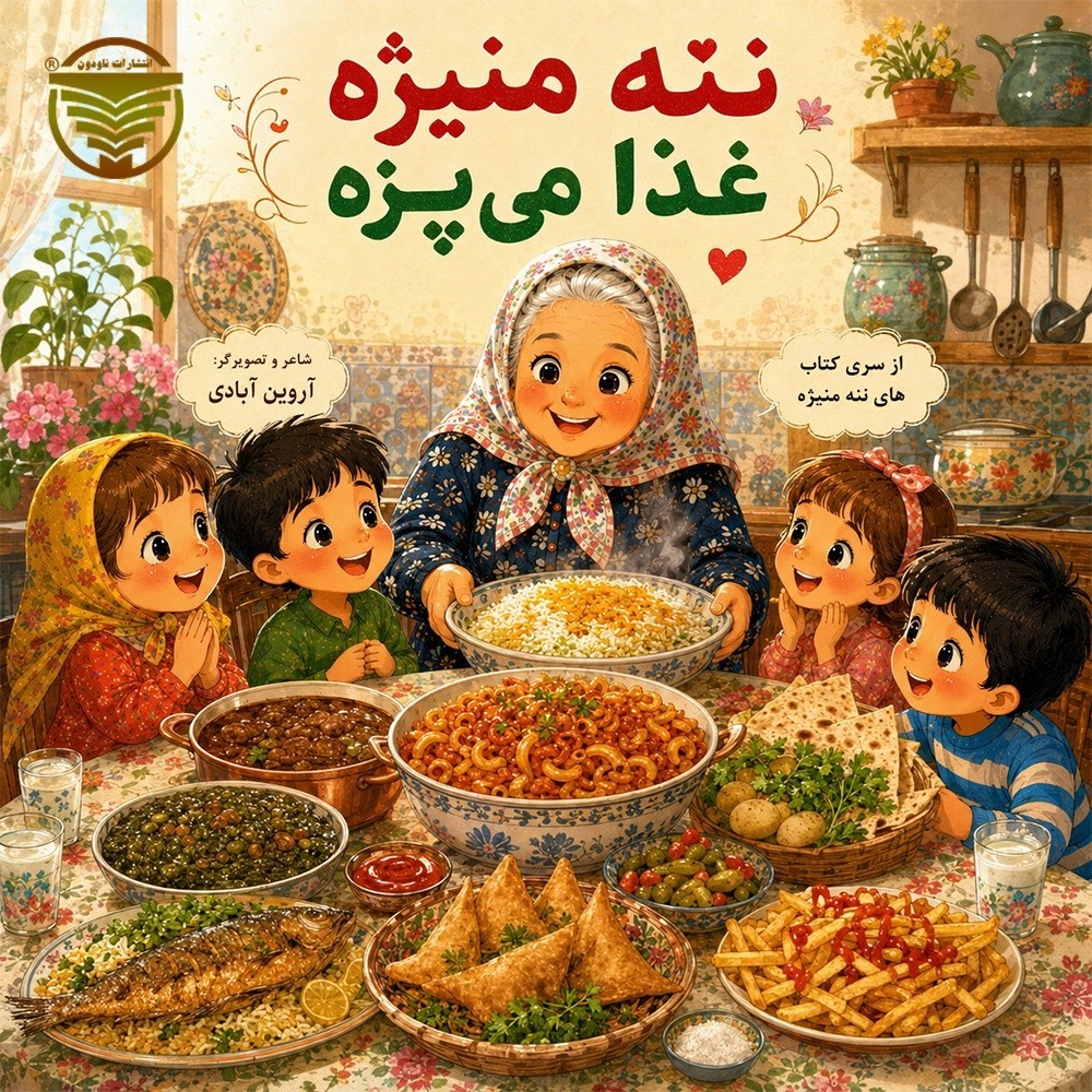 تصویر جلد کتاب ننه منیژه غذا می پزه