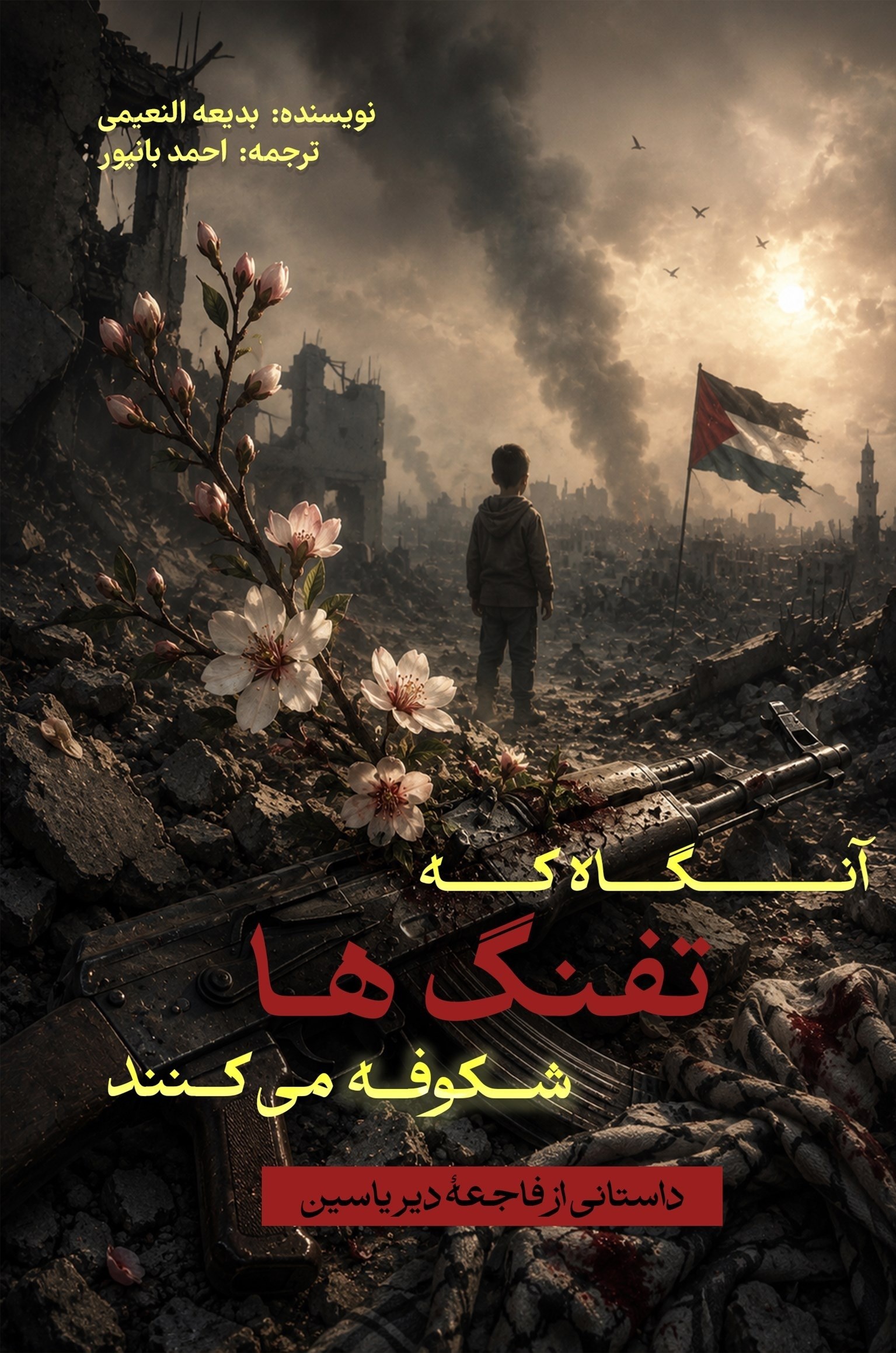 تصویر جلد کتاب آنگاه که تفنگ‌ ها شکوفه می‌ کنند