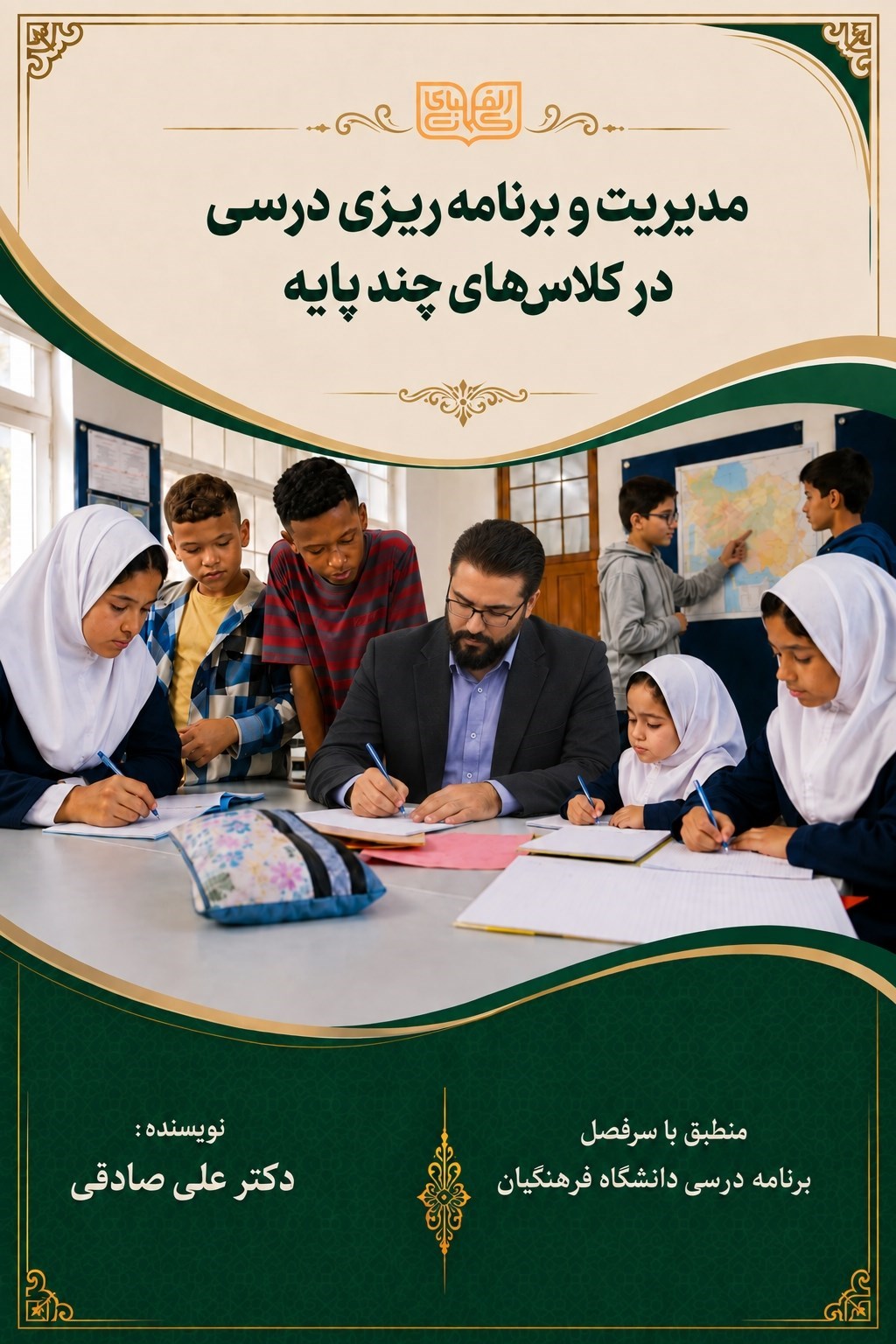 تصویر جلد کتاب مدیریت و برنامه ریزی درسی در کلاس های چند پایه