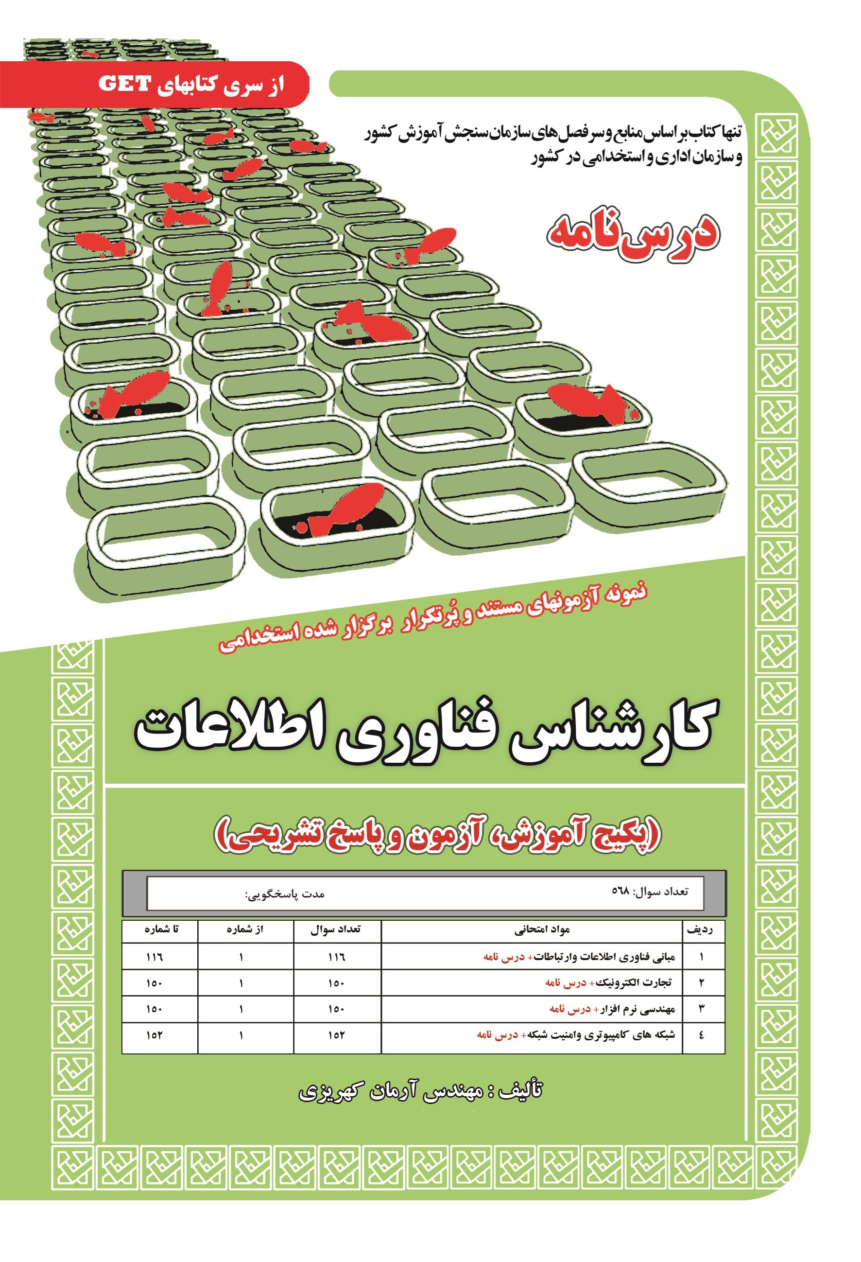 تصویر جلد کتاب نمونه آزمون های مستند و پرتکرار برگزار شده استخدامی کارشناس فناوری اطلاعات (پکیج آموزش، آزمون و پاسخ تشریحی)
