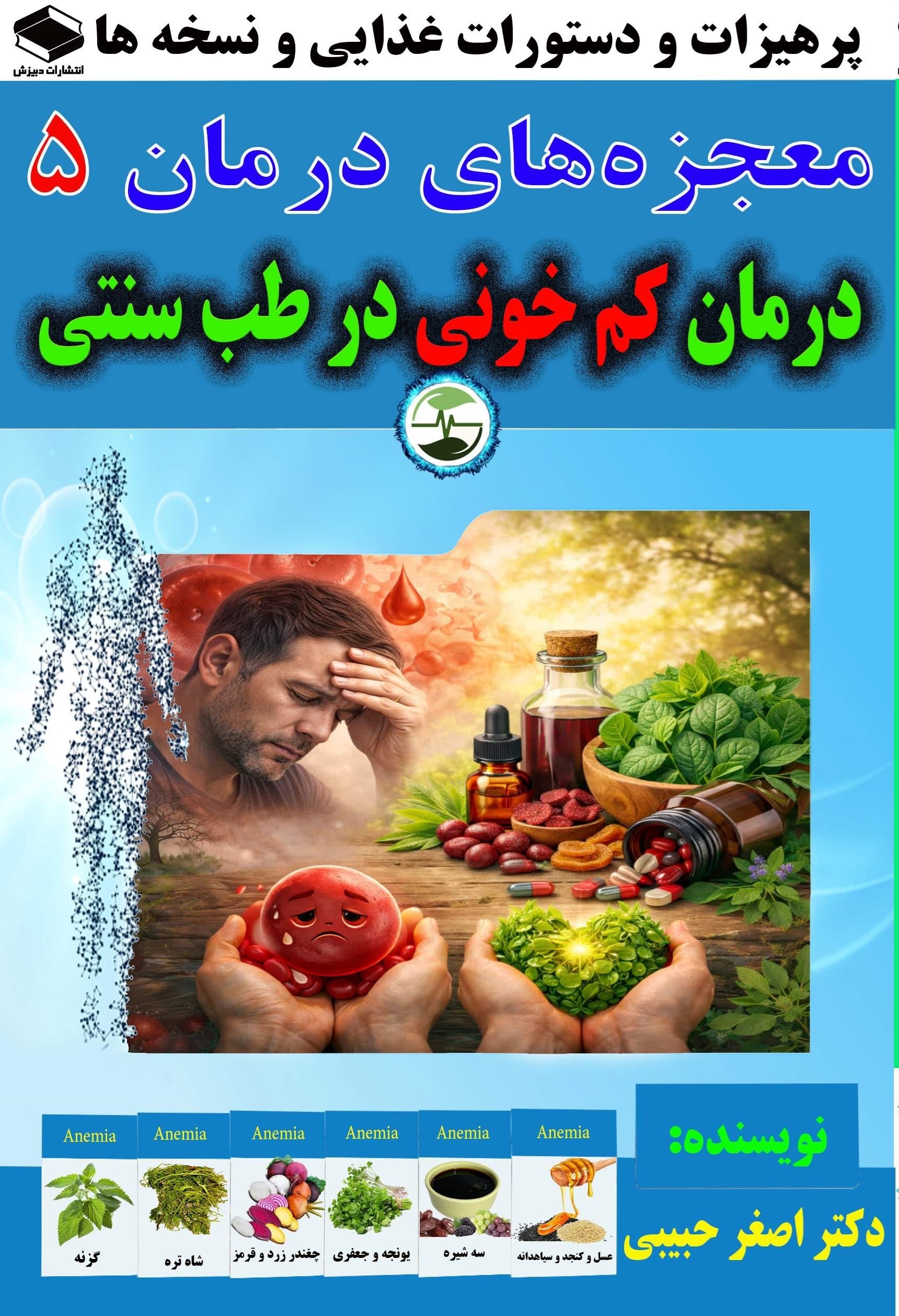تصویر جلد کتاب درمان کم خونی در طب سنتی