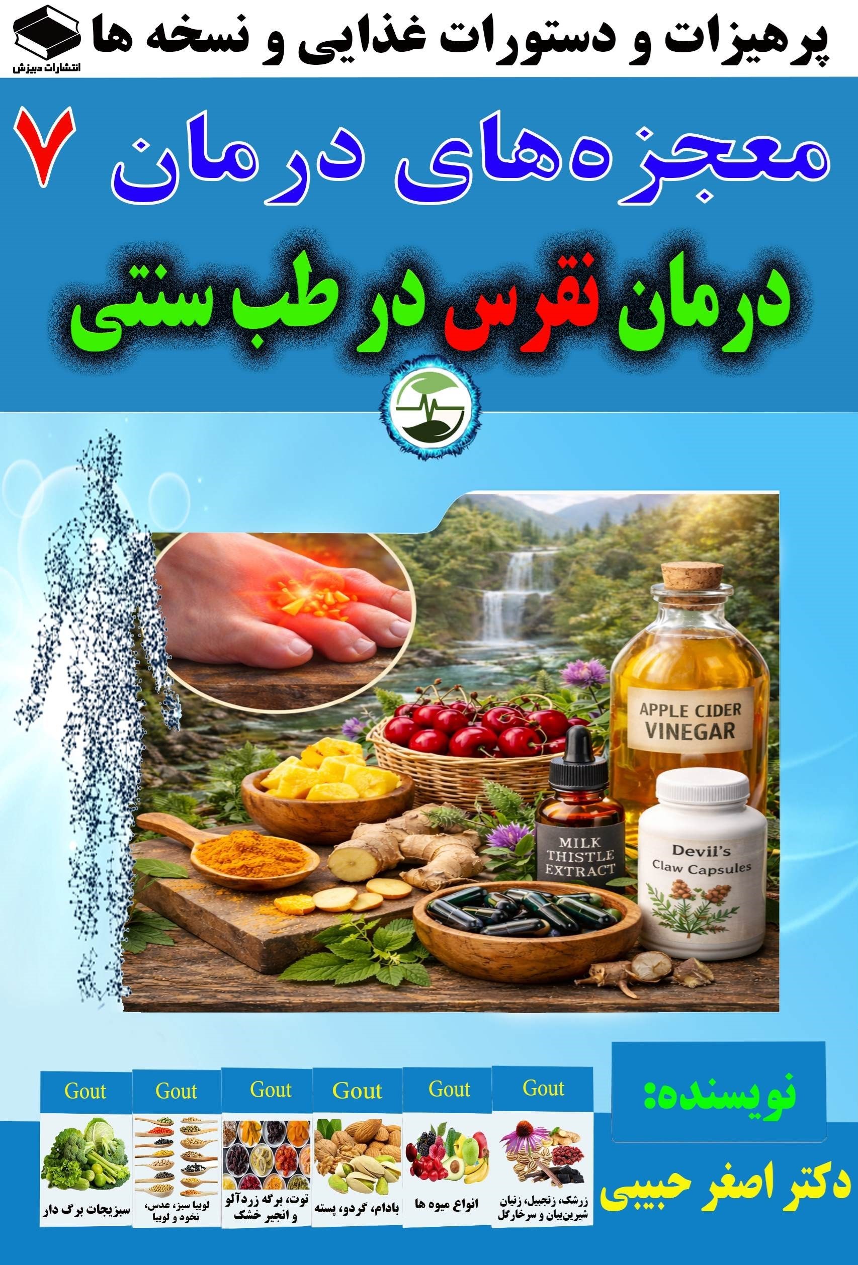 تصویر جلد کتاب درمان نقرس در طب سنتی