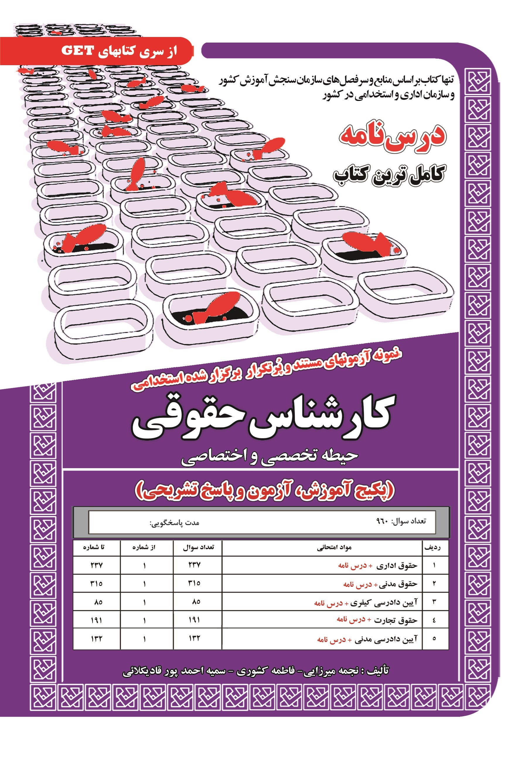 تصویر جلد کتاب نمونه آزمون های مستند و پرتکرار برگزار شده استخدامی کارشناس حقوقی (حیطه تخصصی و اختصاصی؛ پکیج آموزش، آزمون و پاسخ تشریحی)