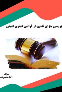 کتاب بررسی جزای نقدی در قوانین کیفری کنونی اثر ژیلا محمودی