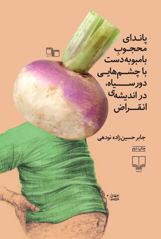 تصویر جلد کتاب پاندای محجوب بامبو به دست با چشمهایی دور سیاه، در اندیشهی انقراض