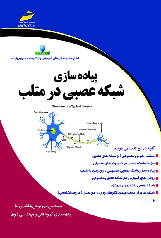 تصویر جلد کتاب پیادهسازی شبکه عصبی در متلب