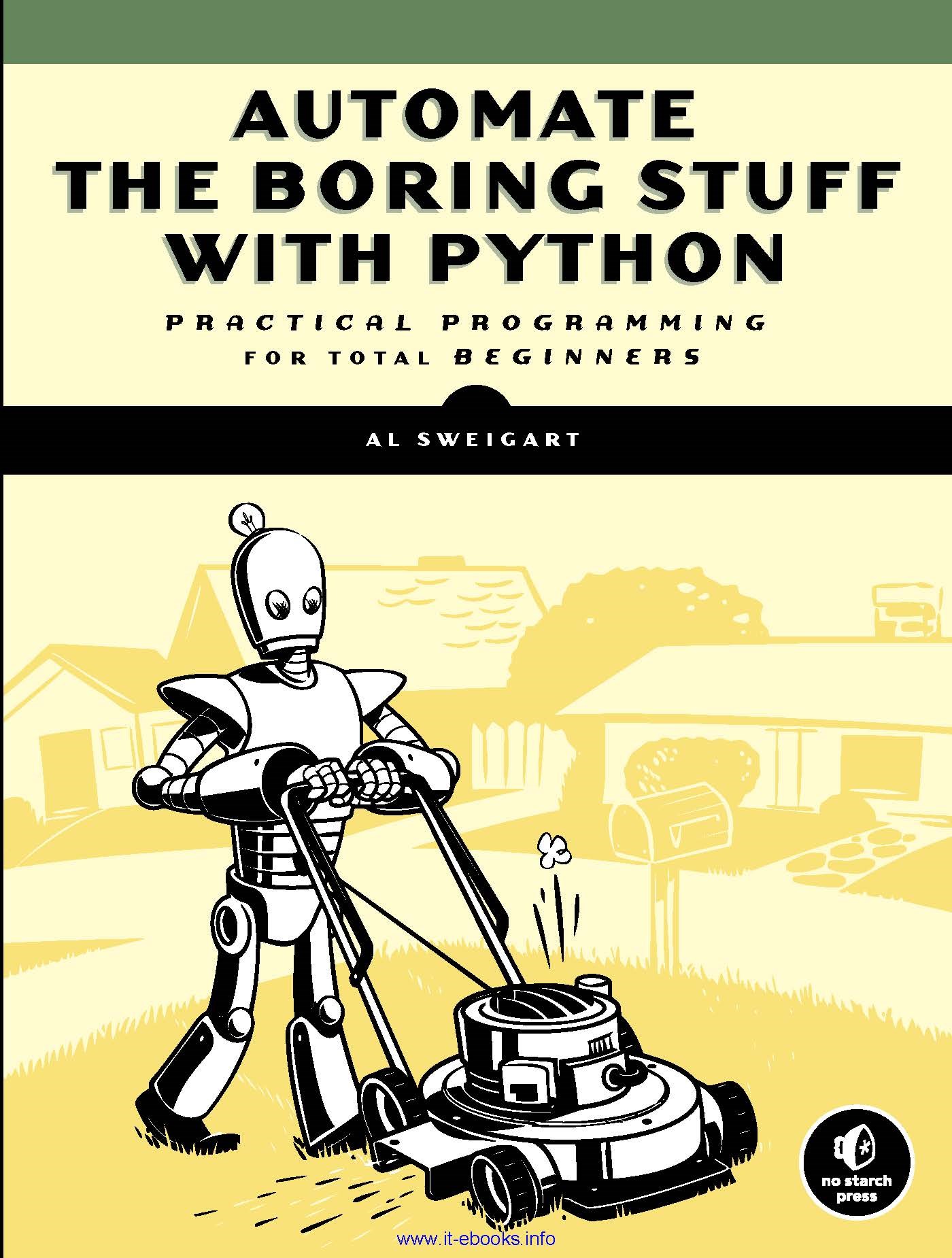 تصویر جلد کتاب Automate the Boring Stuff with Python