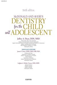 تصویر جلد کتاب McDONALD AND AVERY’S DENTISTRY FOR THE CHILD AND ADOLESCENT